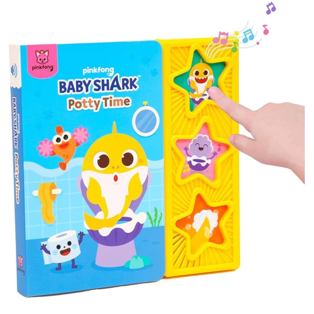 Baby Shark Potty Time Musical Book - Yellow and Purple